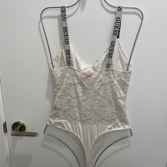 Guess White Lace Bodysuit - Picture 3 of 6